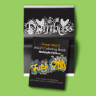 Swear Word Adult Coloring Book: Midnight Edition: Stress Relief Coloring Book
